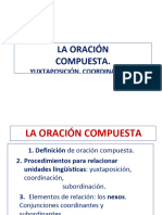 Sintaxis. La Oracion Yuxtapuesta y Coordinada