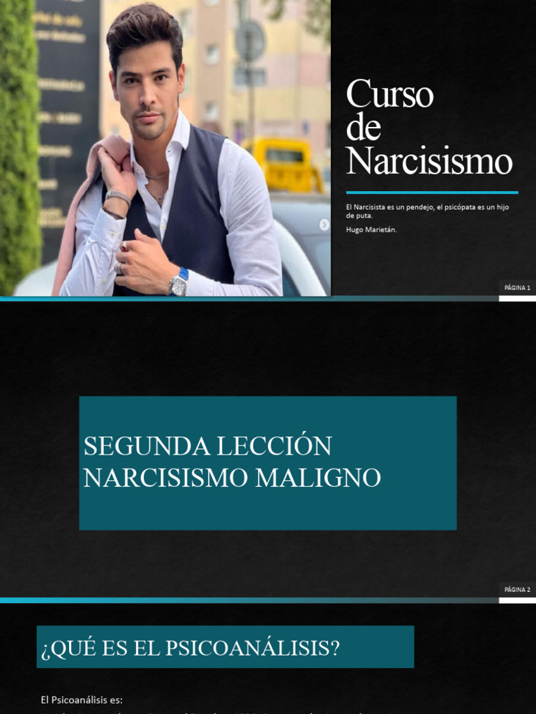 Curso Narcisismo Segunda Lección | PDF | Narcisismo | Psicoanálisis