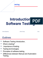 Introduction To Software Testing