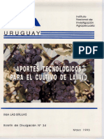 Aportes tecnológicos para el cultivo de la vid - Instituto Nacional de Investigación Agropecuaria (1993)