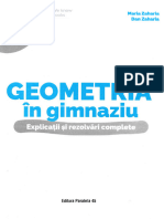 Geometria in Gimnaziu - Clasa 8 - Explicatii Si Rezolvari Complete - Maria Zaharia, Dan Zaharia