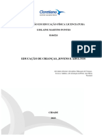 Portfólio de Educação de Crianças, Jovens e Adultos