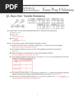 Bayes Nets - Variable Elimination