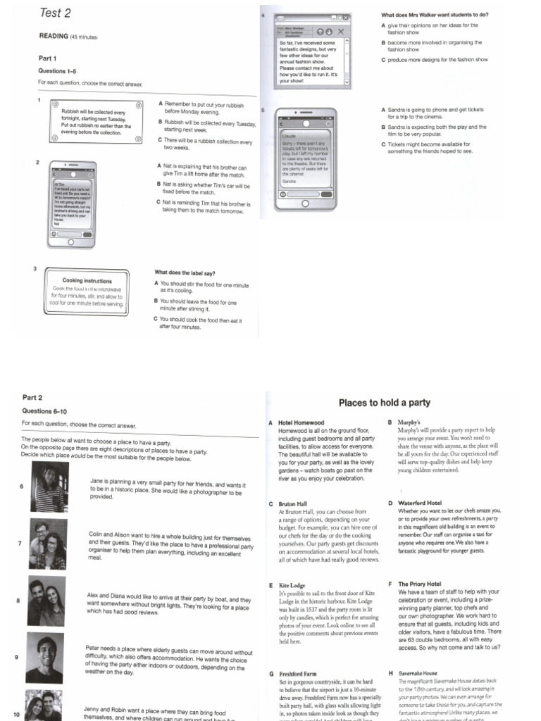 Test Reading Writing 2 Pdf