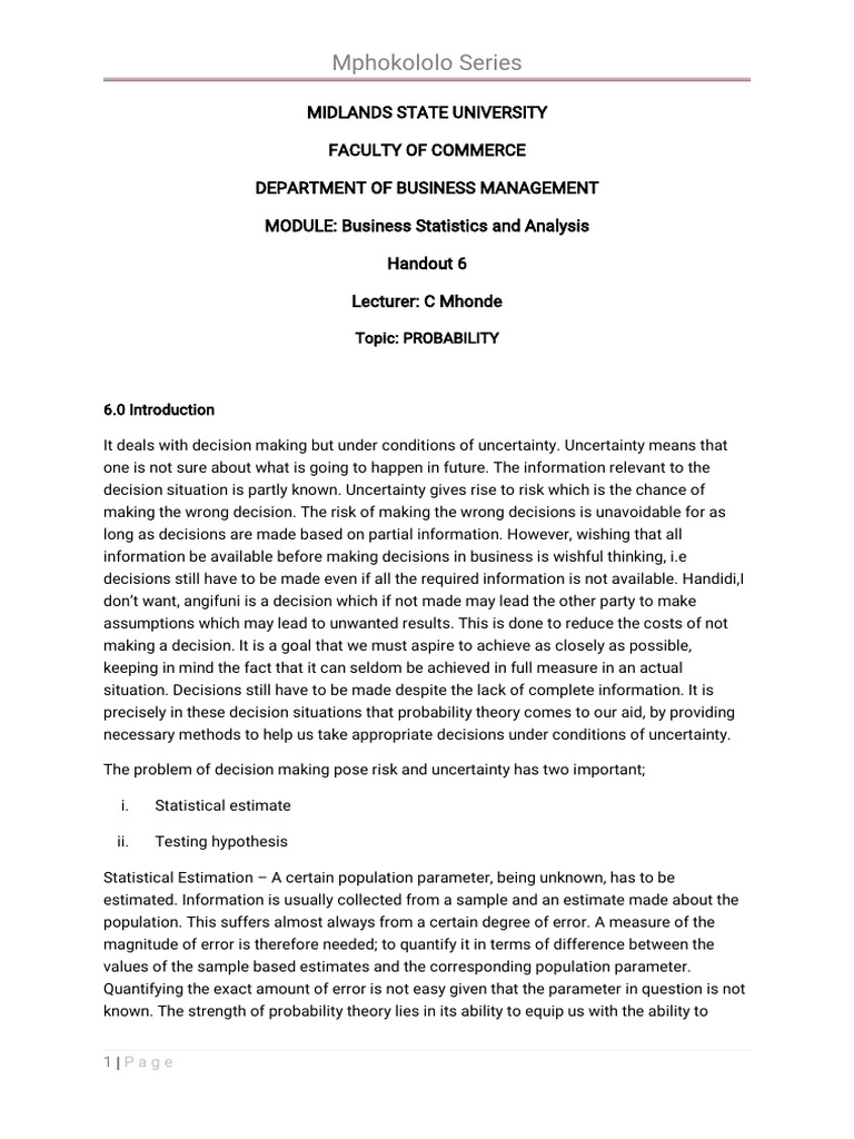 Probability Pdf Probability Distribution Random Variable