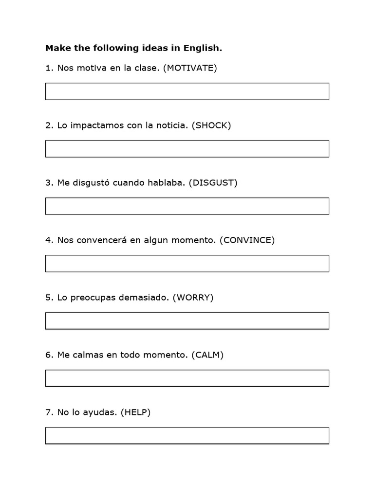 Object Pronouns WorkSheet | PDF