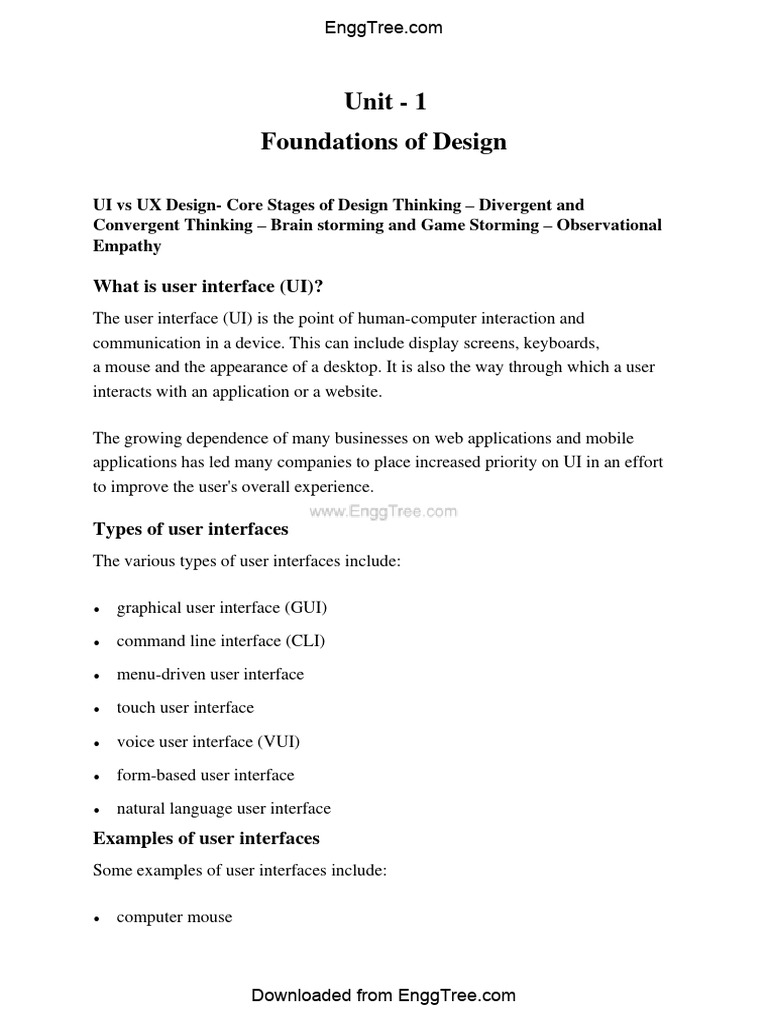 CCS370 UI and UX Design Lecture Notes 1 | Download Free PDF | Graphical ...