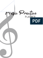 Music Practice Planner A4