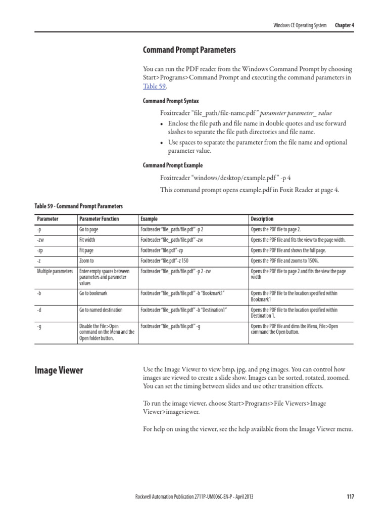 Command Prompt Parameters for Foxit Reader | PDF | Command Line ...