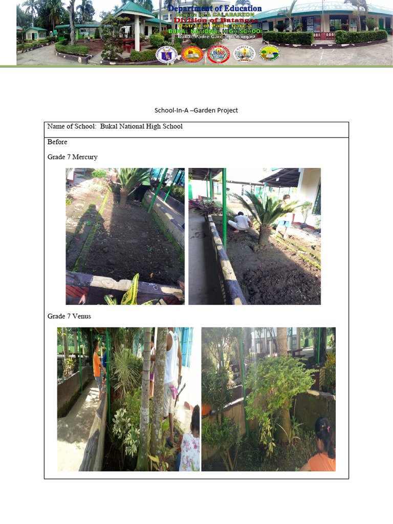 School in A Garden Project | PDF
