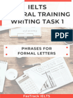 Ielts General Phrases Formal Letters