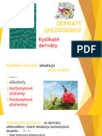 Kyslíkaté Deriváty Uhľovodíkov