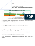 Atividade Avaliativa de Geografia