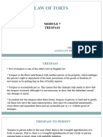 Law of Torts - Module 7