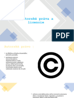 Autorské Práva A Licencie
