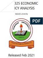 Econ 325 Economic Policy Analysis - Kabarak University