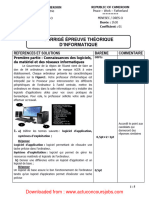 Correction Epreuve Informatique Bepc Blanc 2022