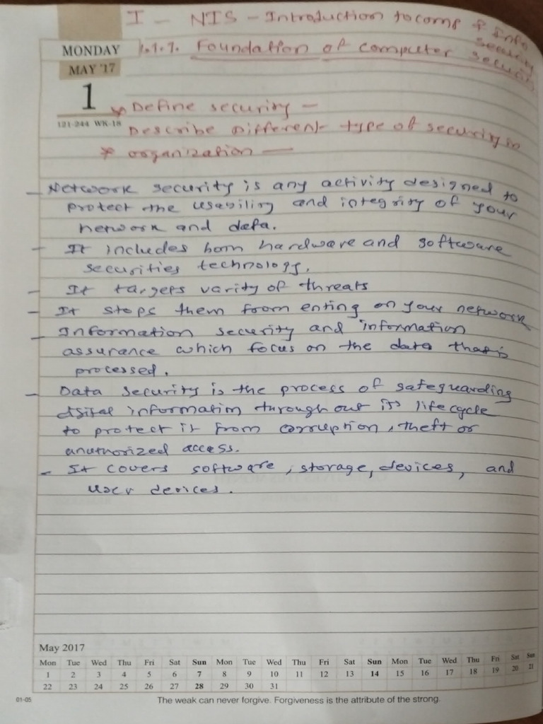NIS Notes | PDF