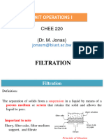 CHEE220 - Lecture Filtration