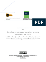 Enseñar y Aprender A Investigar Un Acto Pedagógico Particular