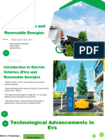 Electric vehicles and renewble energies