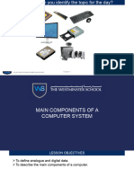 Year 9_Main Components of a Computer