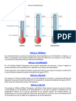 Escalas Termometricas para Clase 2do Fqa