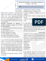 Revisão de Filosofia - Avaliações Contínuas Ii - I Etapa - 7º Ano - 2024