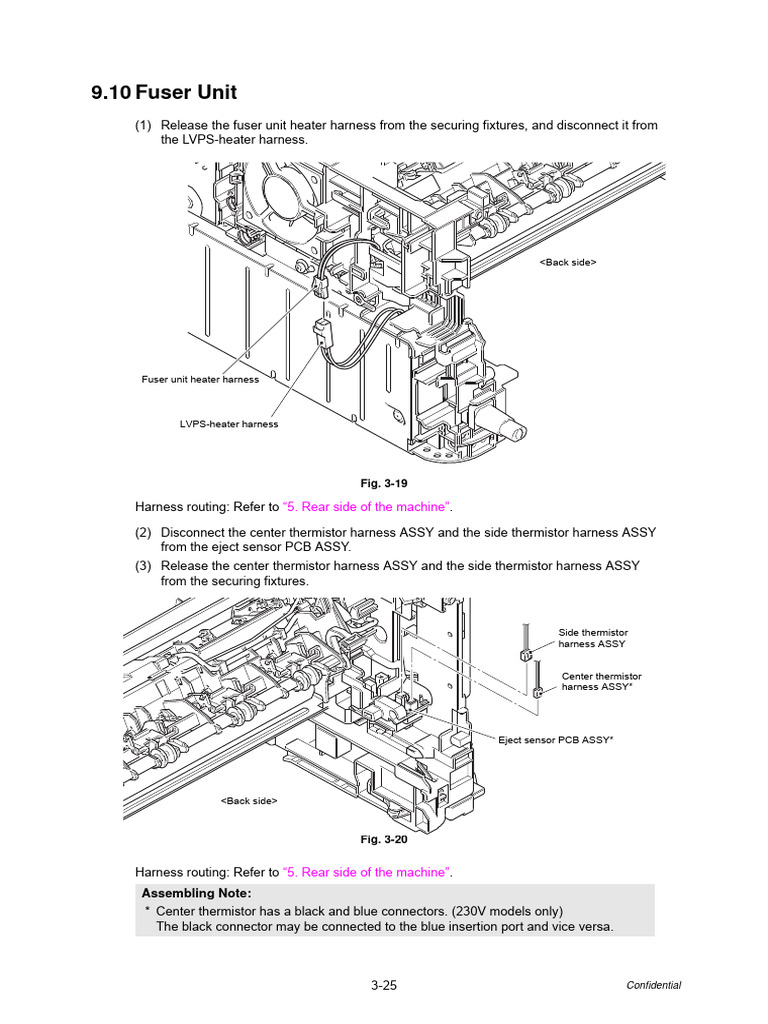 Fuser Unit Assembly Instructions | PDF