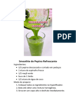 Smoothies Desinchantes de Inchaço e Retenção de Líquidos