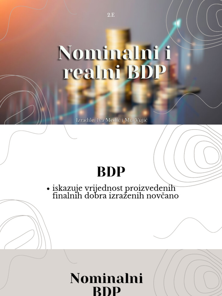 Nominalni I Realni BDP | PDF