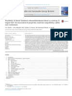 Feasibility of Diesel Biodiesel Ethanol