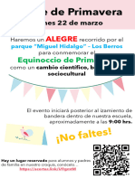 Invitacion Evento de Primavera