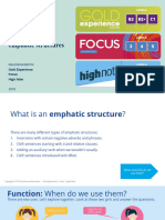 Grammar C1 - 9 Emphatic Structures