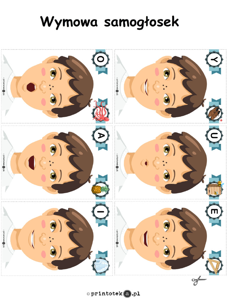 wymowa samogłosek - obraz | PDF