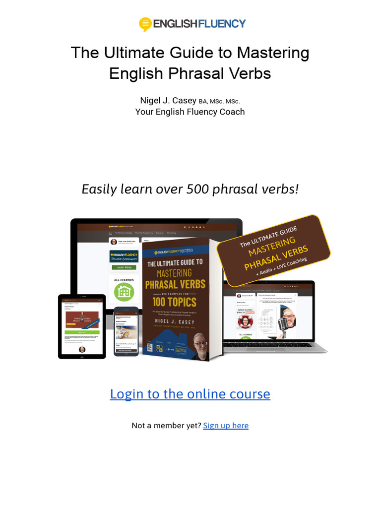 The Ultimate Guide To Mastering English Phrasal Verbs | PDF | English ...