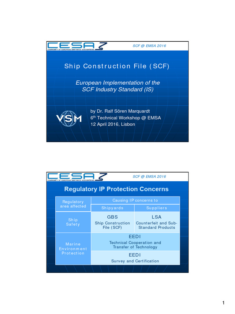 European Ship Construction File Standards | PDF