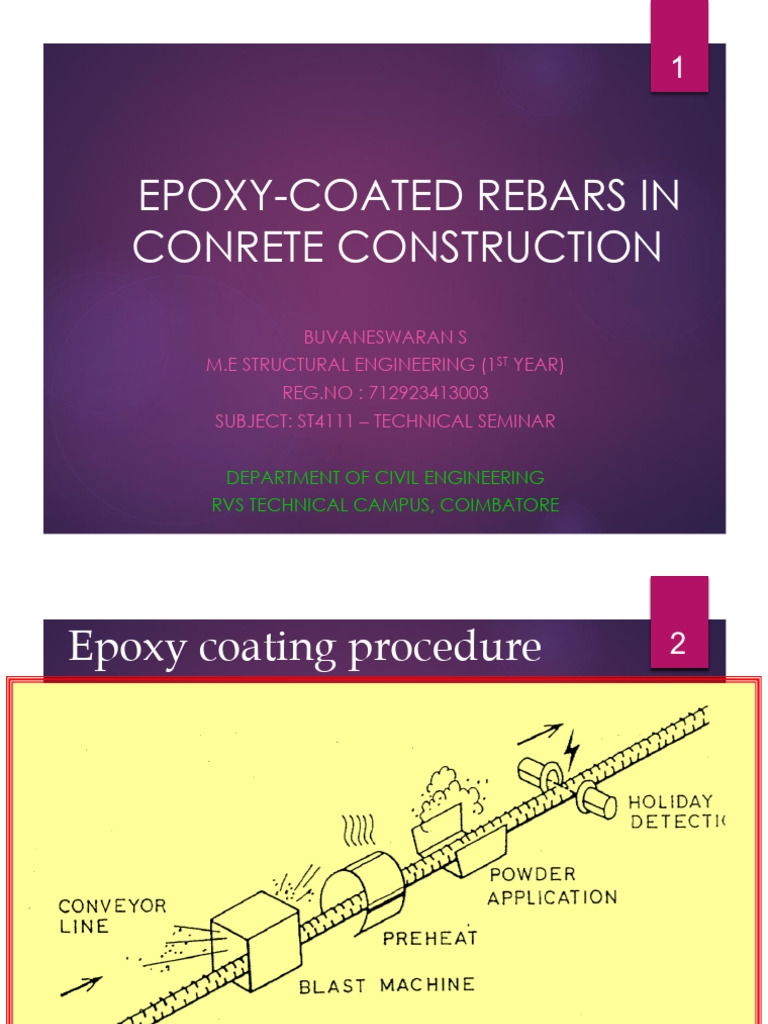 Epoxy Coated Reinforcement And Crack Control