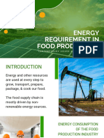 Energy use in Food Production