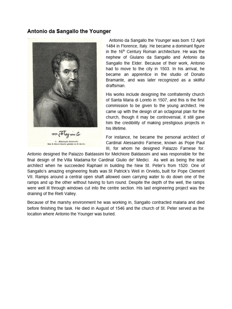Antonio da sangallo the younger pdf italian renaissance