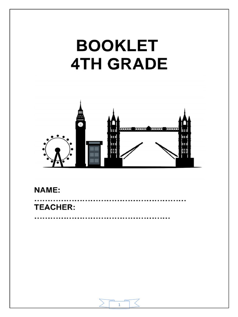 Booklet 4th Grade 2024. JN | PDF