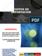 COSTOS DE IMPORTACION