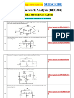 VTU Network Analysis/Circuit Analysis - BEC304 - Solution - Model QP