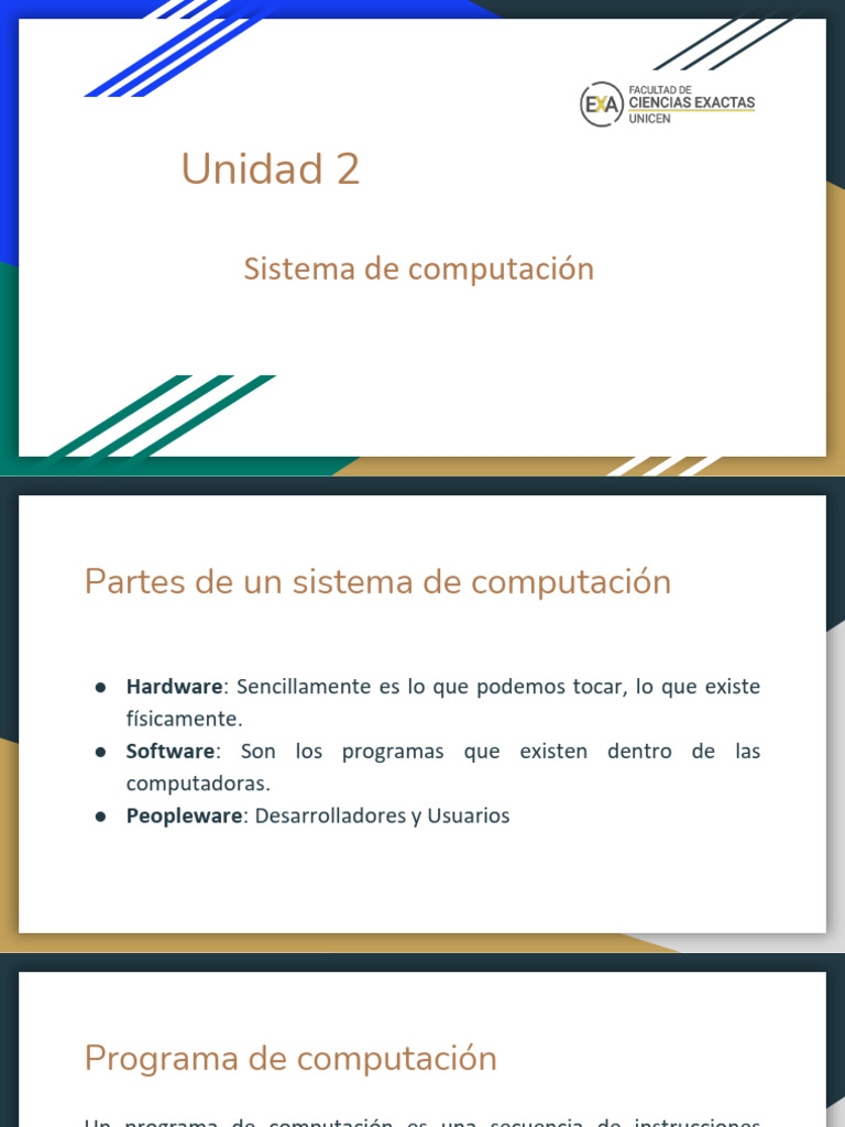 Unidad 2 - 1ra Parte. | PDF | Programación | Programa de computadora