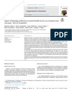 Impact of Language Proficiency On Mental Health Service Use - Treatment and