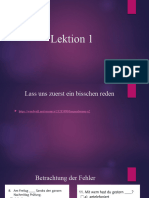 Lektion 1