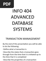 Chapter - One - Transaction - Management, Concurrency Control