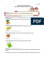 Ficha Multipliccamos Usando Tablas