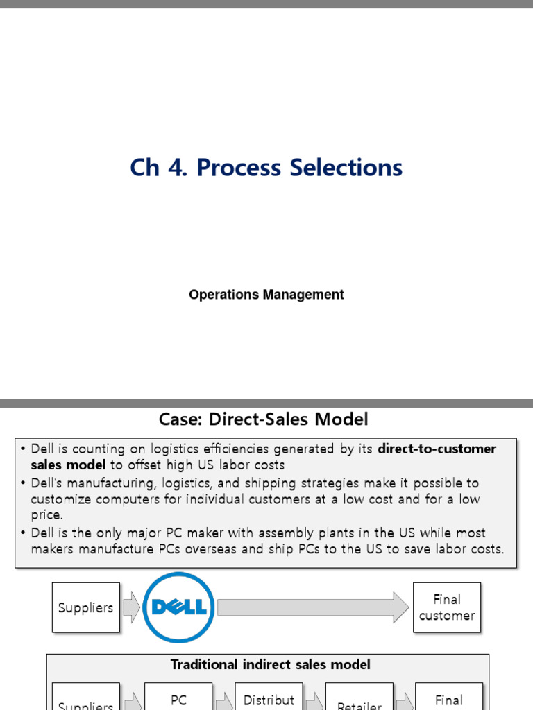 ML03 Process Selection | PDF | Inventory | Dell