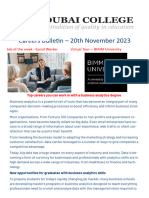 Careers Bulletin 20th November 2023